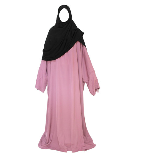 Abaya With Finger Loop Mellow Mauve